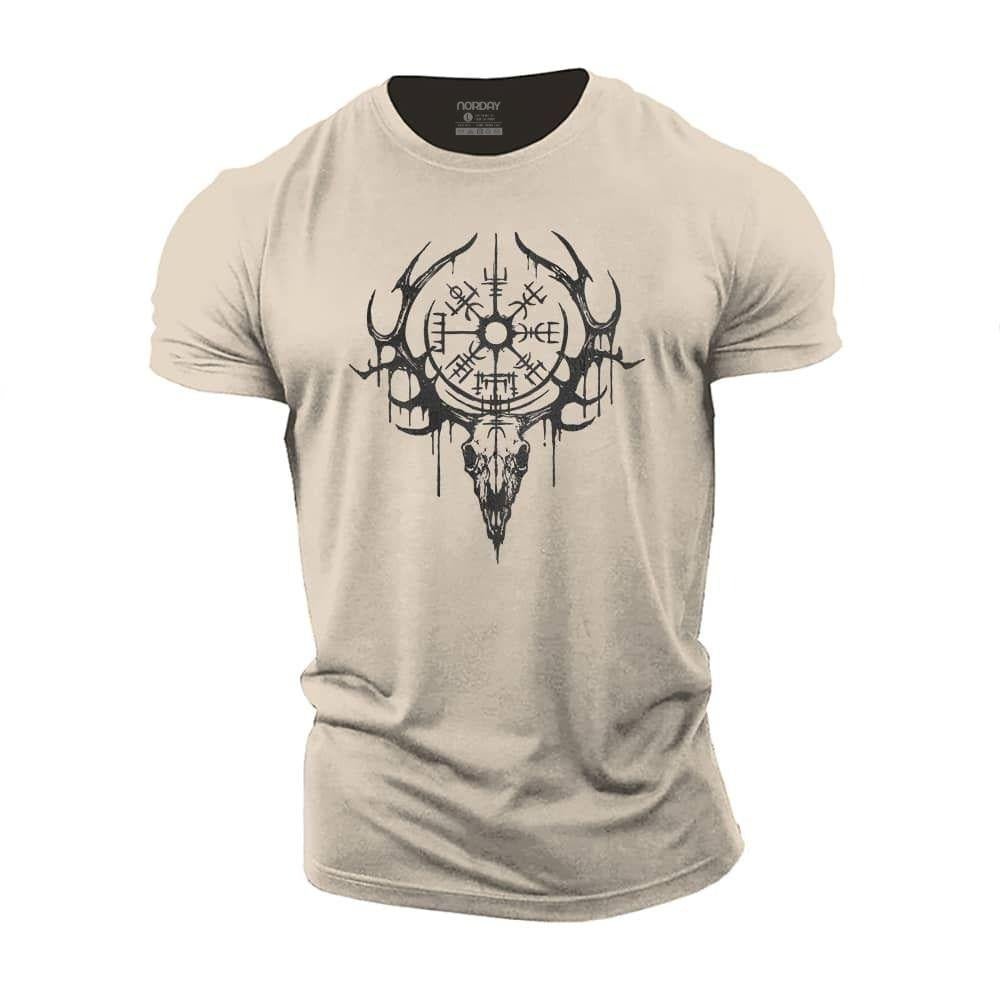 Viking Elk Skull T-Shirt - Norday SE