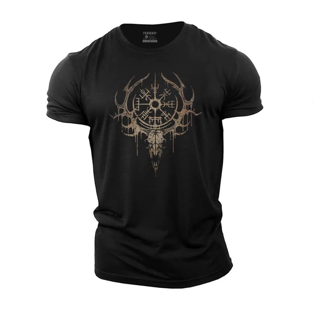 Viking Elk Skull T-Shirt - Norday SE