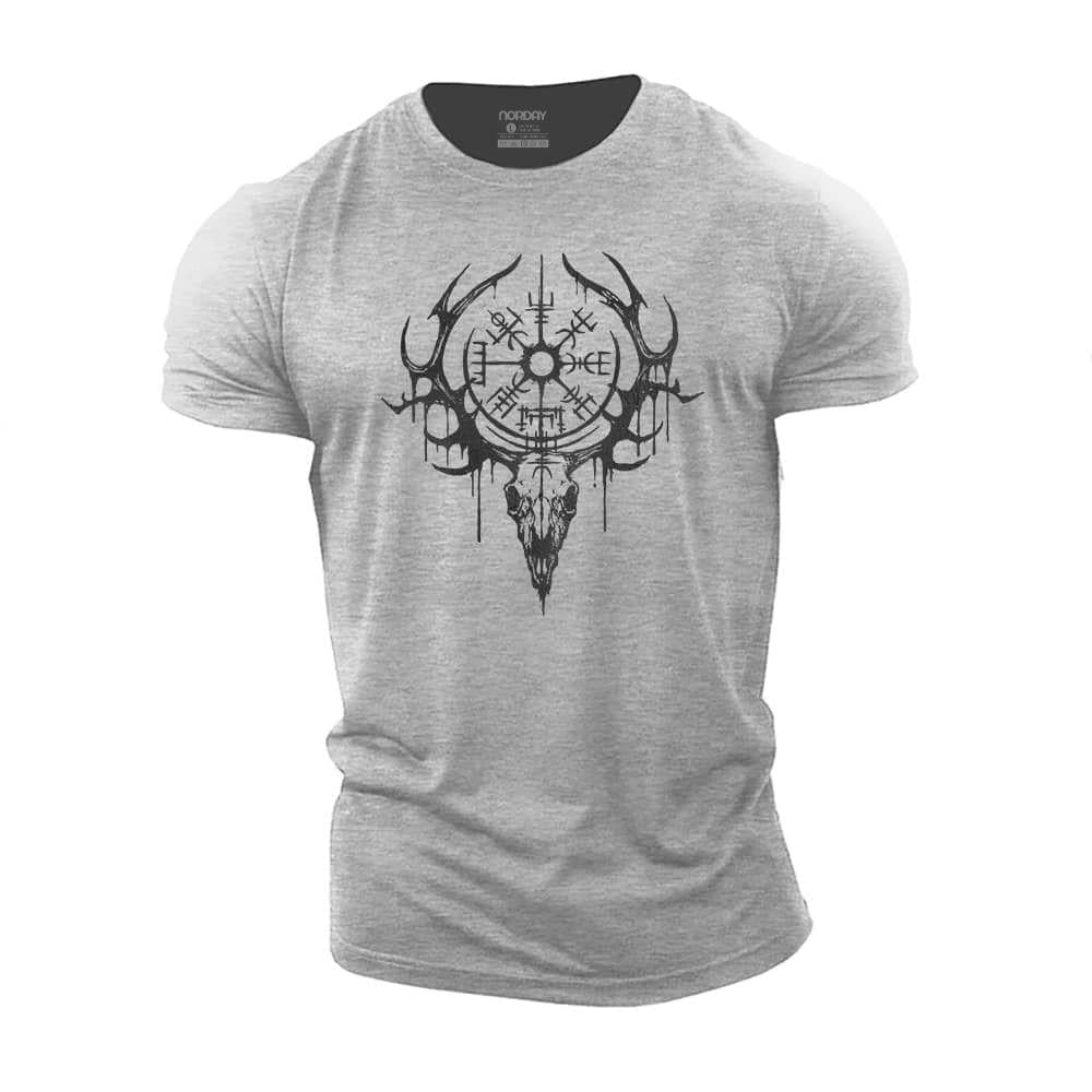 Viking Elk Skull T-Shirt - Norday SE