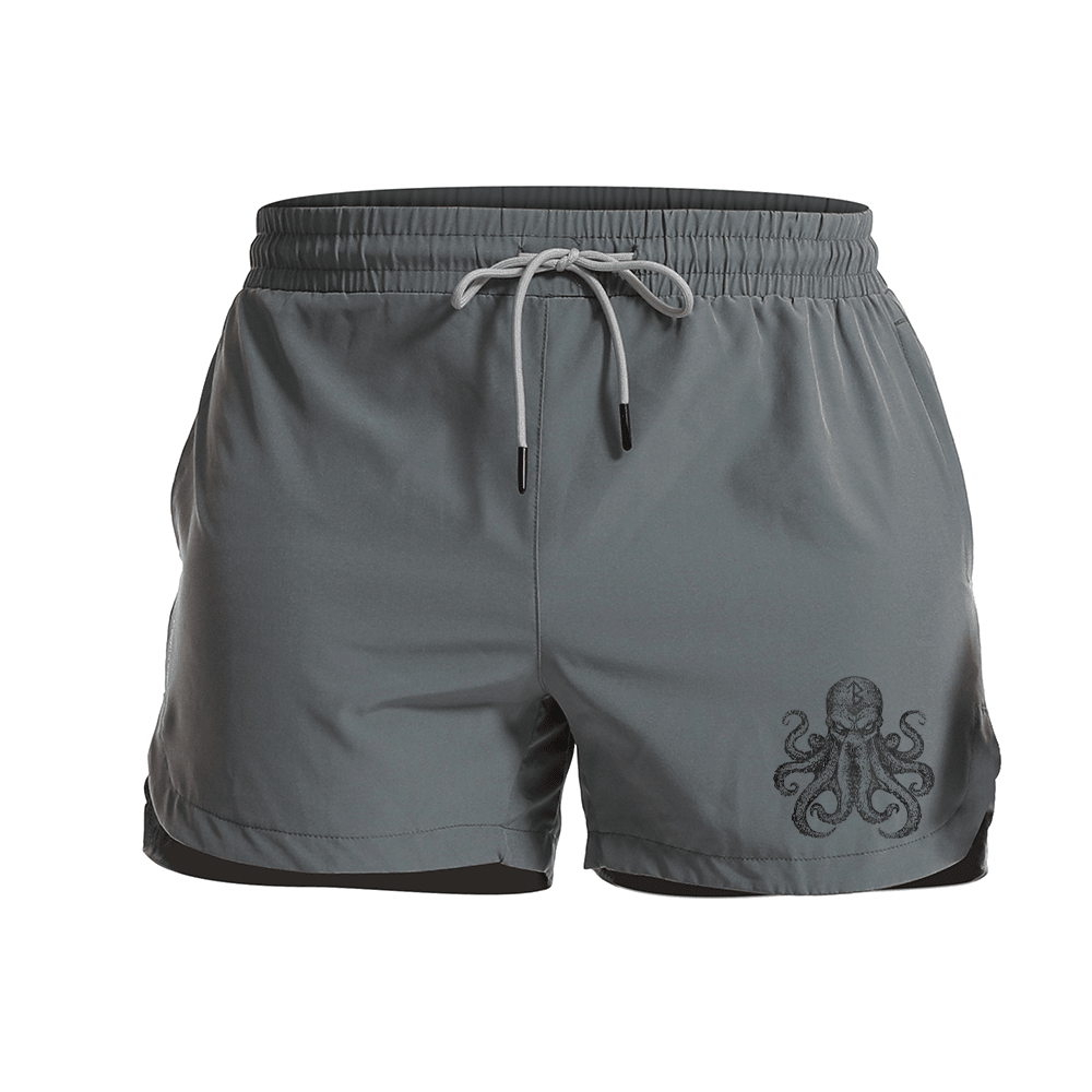 Viking Rune Octopus Athletic Quick - Dry Shorts - Norday SE