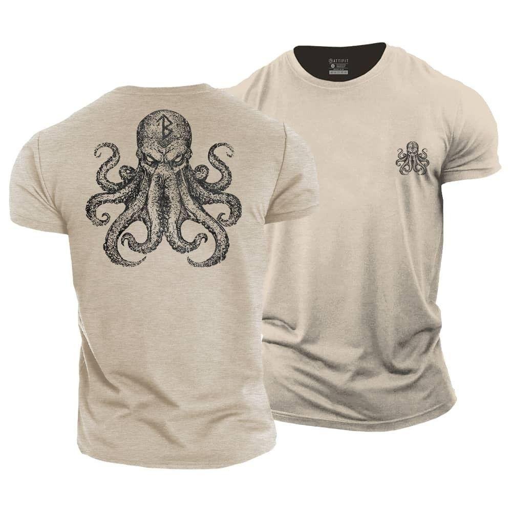 T-skjorte med oktopus og vikingruner - Norday SE