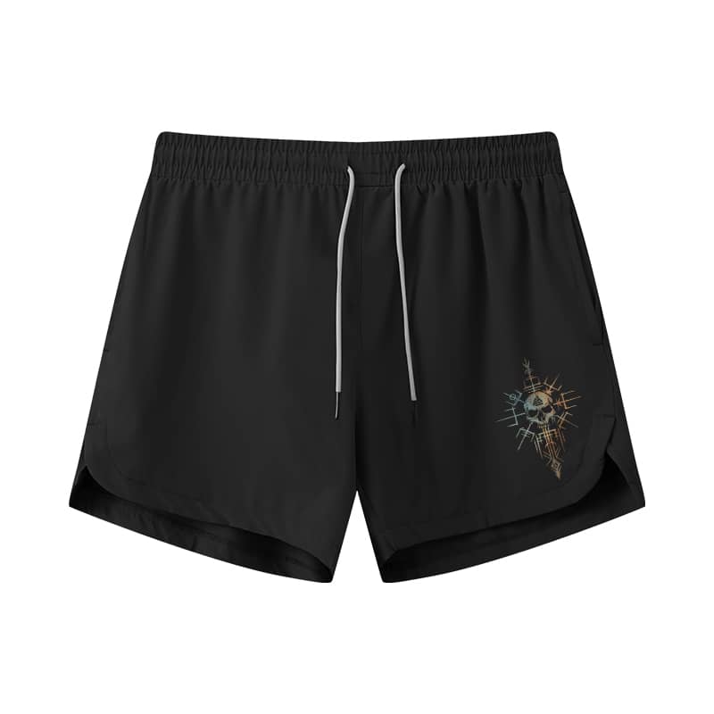 Viking Skull Athletic Quick - Dry Shorts - Norday SE