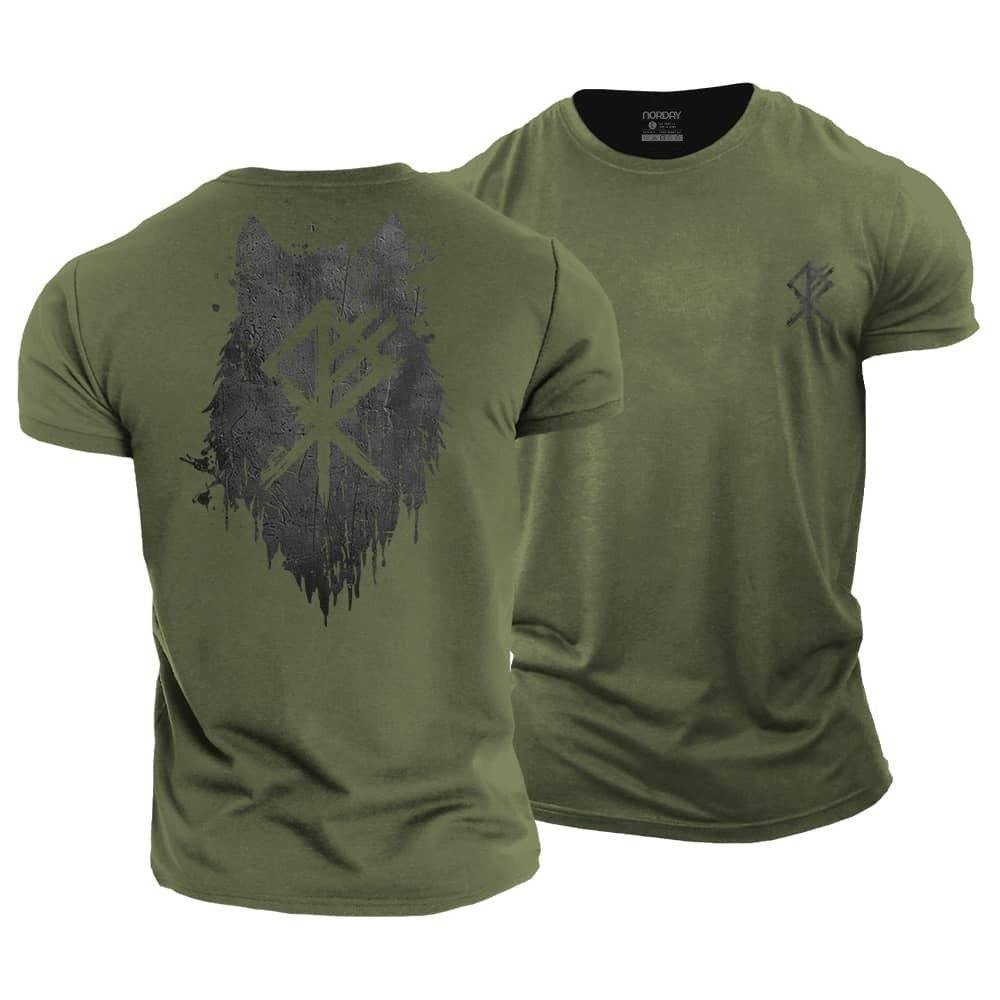 Viking Wolf Silhouette T-Shirt - Norday SE