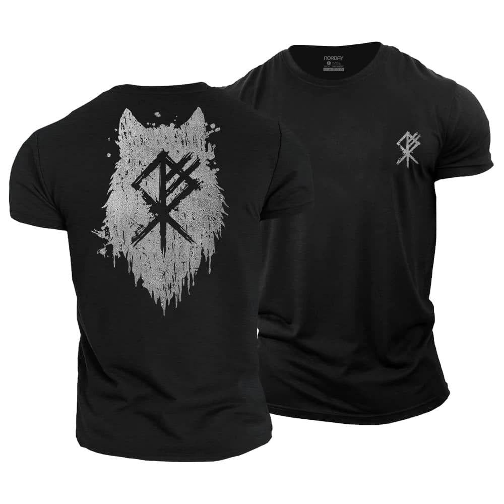 Viking Wolf Silhouette T-Shirt - Norday SE