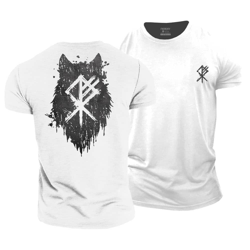 Viking Wolf Silhouette T-Shirt - Norday SE