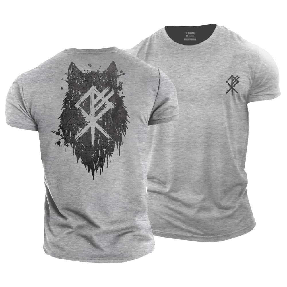 Viking Wolf Silhouette T-Shirt - Norday SE
