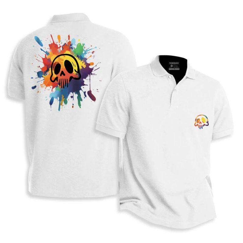 Watercolor Skull Piké - Norday SE