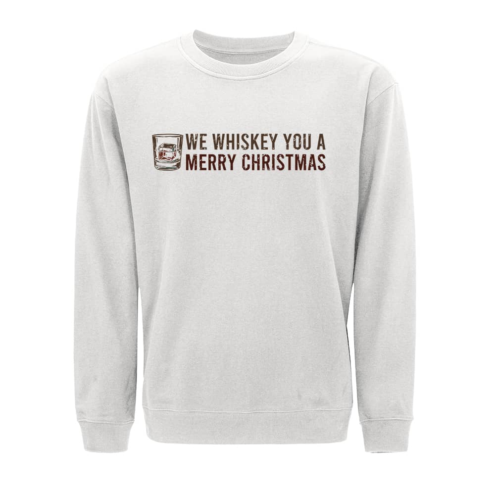 Sweatshirt med whiskey og god jul - Norday SE