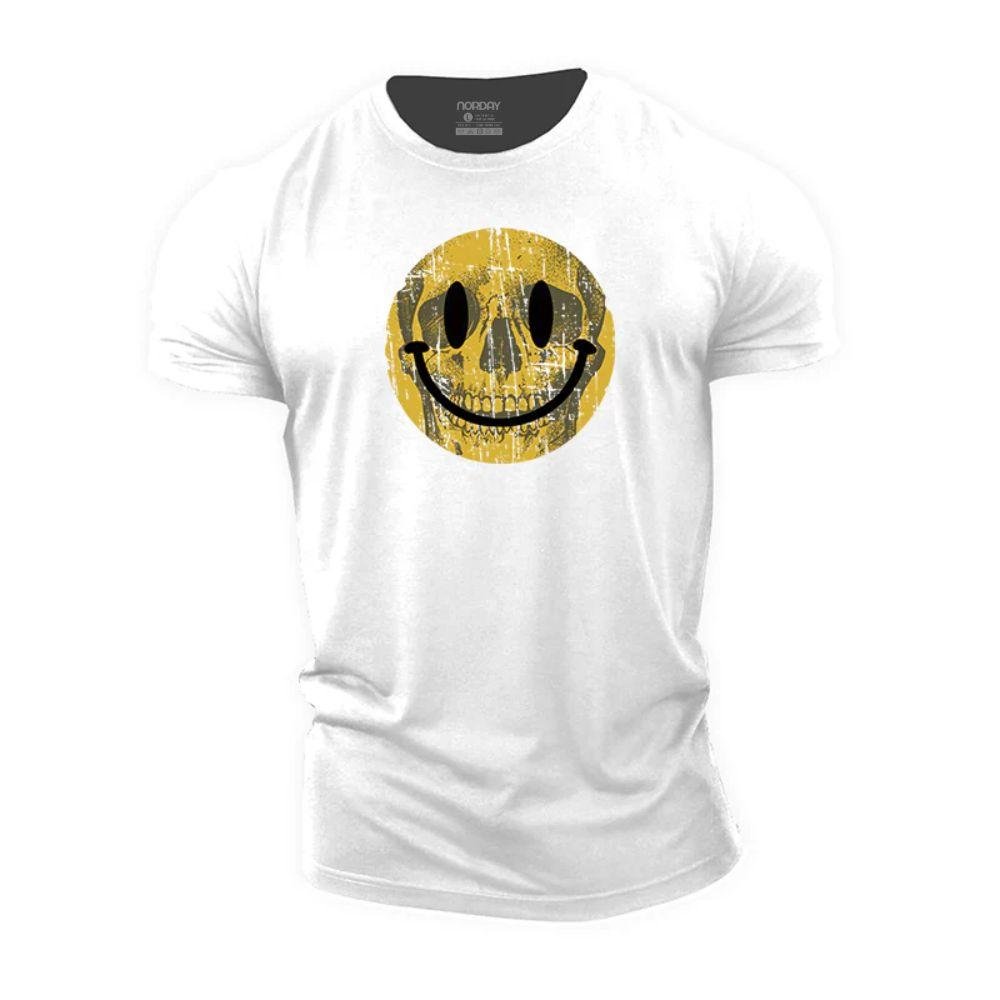 Gult hule-smileyfjes-T-skjorte - Norday SE